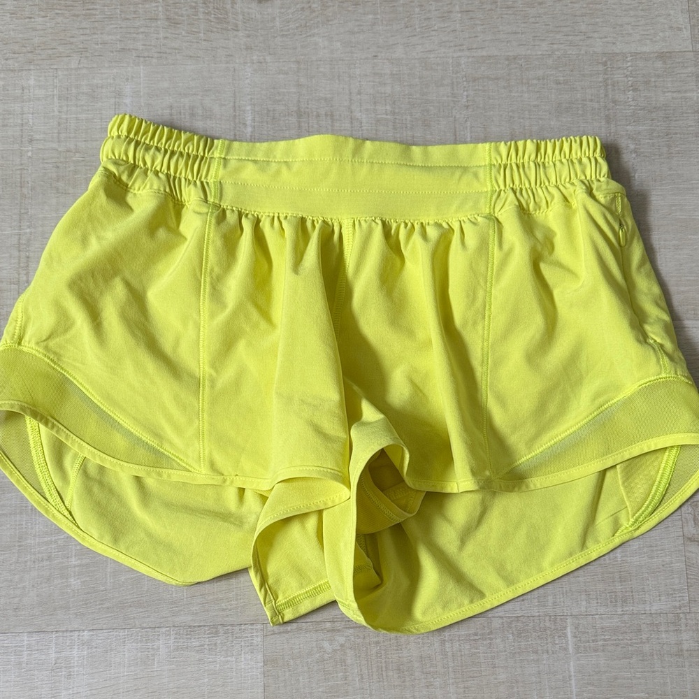 Lululemon Athletica Bright Yellow Athletic Shorts